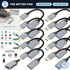 6-Inch USB Extension Cable 10 Pack, USB 3.0 High-Speed Extender Cord for Devices picture