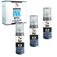 Compatible Epson 552 Black Ink Bottles 3PK for Epson EcoTank ET-8500 and ET-8550 picture
