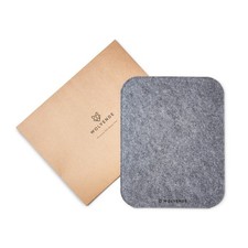 Premium Felt Mouse Mat 8.66x11 Inch Slim NonSlip Gaming Office Mid Gray picture
