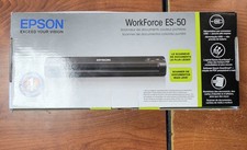 Epson ES-50 WorkForce Portable Document Scanner - New in Box - Black picture