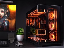 SAMA 2851 ATX Mid-Tower PC Gaming Case, High-Airflow, Sturdy Curved Tempered picture