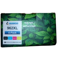 HIRMOD 962XL High Yield Ink Cartridge 4-Pack Set Black Cyan Magenta Yellow picture