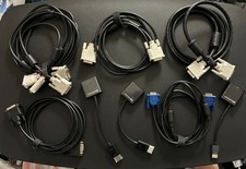 DVI & VGA Cables Bundle Lot - 5 DVI Cables, 2 VGA Cables, 3 Adapter - Used Deal picture