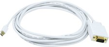 MONOPRICE - #6004. 10ft 32 AWG MiniDisplayPort to VGA Cable - White picture