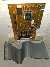 Symbios Logic 53C810A PCI SCSI Controller Card HD50 + Ribbon Cable Vintage PC picture