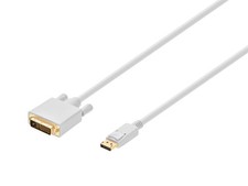 Monoprice 6ft 28AWG DisplayPort to DVI Cable, White picture