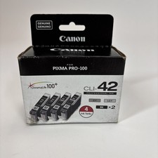 Genuine Canon CLI-42 Ink Cartridges - 4 Pack Brand New picture