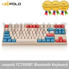 Leopold FC750RBT Coral Blue USB Type C & Bluetooth Keyboard - ENG,KOR-Tracking= picture