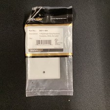 SignaMax SKF-1-WH. 1 Port Single Gang Keystone Faceplate White. Pack Of 6 picture