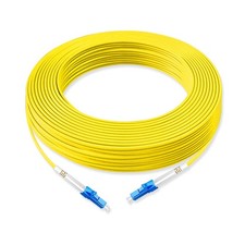 Lebrudos 1Pcs 20 Meter Fiber Optic Patch Cord LC UPC to LC UPC, Simplex Singl... picture