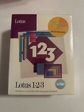 Vintage Lotus 123 Evaluation Copy 1.1 Brand New Factory Sealed Windows 3.0 + picture
