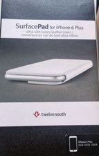 Twelve South SurfacePad Leather Folio Cover w' Stand iPhone 6 Plus 6s Plus White picture