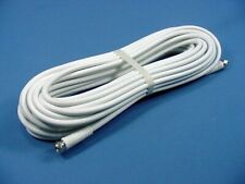 Leviton White 50' Coaxial Video Cable RG59 Plugs 75-Ohm F-Type Wire C5851-50W picture