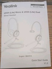 NIOB YEALINK-UH34-LITE DUAL UC-USB wired headset picture