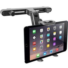 Macally Car Headrest Tablet Holder, Adjustable iPad Car Mount for Kids in picture
