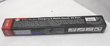 Shaxon CAT6 24 Port Rackmount or Wall Mount Patch Panel Black w/ HDWE Included picture