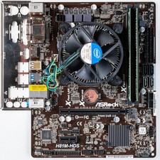 ASRock H81M-HDS LGA1150 MicroATX Intel H81 Motherboard 8GB DDR3 i3-4130 Combo picture