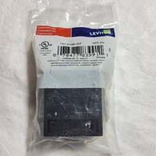 41089-2EP Leviton Surface-Mount QuickPort Box 2-Port Black  picture