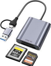 10Gbps Cfexpress Type B and SD Card Reader, CF Express Type B Adapter for SD Mic picture