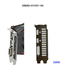 1PC New FOR  Graphics Card IO BackPlate I/O SHIELD Panel CERBERUS-GTX1050TI-O4G picture