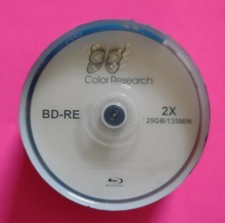 NEW COLOR RESEARCH 25 Pack Blu-ray BD-RE Rewritable Blank Disc 2X Speed 25GB picture