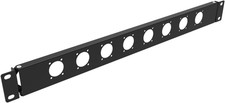 1U Hinged Rack Panel 8D XLR HDMI Audio Rack Mount Panel for 19 Inches Rack Mount picture