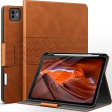 PU Leather Case with Pencil Holder for iPad Pro 11 Inch (M5/M4) 2025/2024 - Brow picture