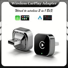 2 in 1 Wireless CarPlay Adapter Android Auto 5GHz WiFi USB Type C Plug Play Dong picture
