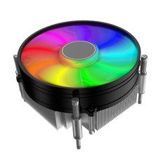 80mm RGB CPU Cooler Auto Color Change Buckle Mount for Intel AMD PC Cooling Fan picture