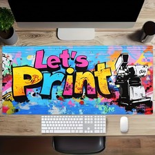 A Large, Colorful Graffiti-Style Art Font Decorative Pattern Gaming Mouse Pad picture