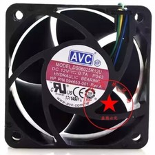 AVC DS06025R12U 6025 DC12V 0.7A 4-Wire Temperature Controlled Server Cooling Fan picture