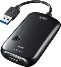 Sanwa Supply USB 3.0-HDMI Display Adapter 4K USB A Connector -HDMI connector picture