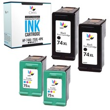 CMYi Compatible Ink Cartridge HP 74XL 75XL  Black Color Combo Pack picture