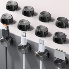 4Pack DualSlot Rotating Magnetic Cable Clips picture