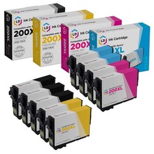 LD Ink Replacement for Epson 200XL 200 XL High Yield ( 3 B, 2 C, 2 M, 2 Y  9Pk ) picture