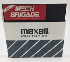 VINTAGE APPLE IIE IIC IIGS SOFTWARE GAME SSI MECH BRIGADE picture