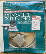 Woods 9' Parallel Printer Cable 25-Pin Male to 36-Pin Male picture