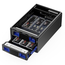 2*3 M / B+M Key M.2 NVMe Enclosure with Cooling Fan and USB A/C 3.2 Gen 2 (10... picture