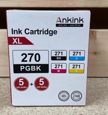 Ankink Compatible Canon Ink Cartridge PGBK 270XL, 10 Ink Tanks picture