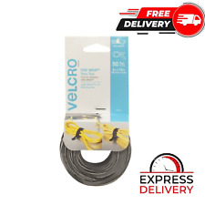 VELCRO Brand ONE-WRAP Cable Ties | Black Cord 8in x 1/2in Ties Gray & Black 50 picture