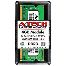 4GB DDR3 PC3-10600 SODIMM (Replacement for Kingston KVR13S9S8K2/8) Memory RAM picture