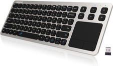 Arteck 2.4G Wireless Touch TV Keyboard with Easy Media Control and Built-In Touc picture