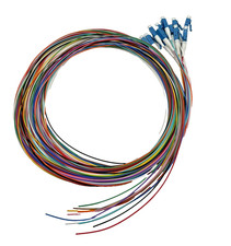 1 Pack 1 Point 3M LC UPC 12 Color 9 125 Singlemode Fiber Optic Pigtail Cord picture