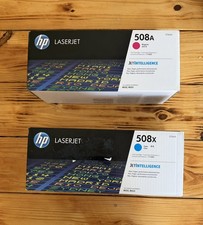New In Box HP 508A Magenta CF363A   HP 508X Cyan CF361X New Sealed M552,M553 picture