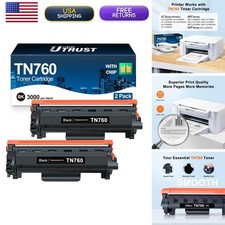 LEMERO UTRUST Compatible TN760 Toner for Brother HL-L2350DW 2-Pack picture