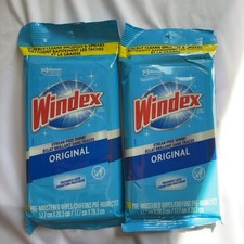 Windex Original Streak-Free Glass Cleaning Wipes 28 Count Each - 2 Pack picture