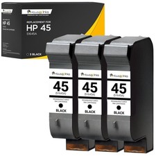 3PK Ink Cartridge Replaces HP 45 For HP45 For HP 51645A Black Ink Cartridge 42ML picture