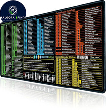 Large Excel Word PC Shortcuts Mouse Pad Non Slip Waterproof Extended Desk Mat picture