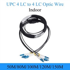 4-Core LC-UPC to LC-UPC Single Mode Fiber Optic Patch Cord, Indoor  80M-300M picture