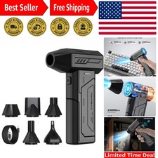Rechargeable Handheld Air Duster - 3 Speed Modes for Home, Car & Office Use picture